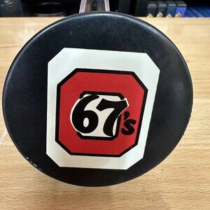 Vintage Ottawa 67’s Hockey Puck  Red Lobster OHL Finalists Made In Canada